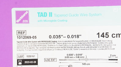 Abbott 1012069-05 TAD II GuideWire System 0.035-0.018inch, 145cm (x) - Box of 5